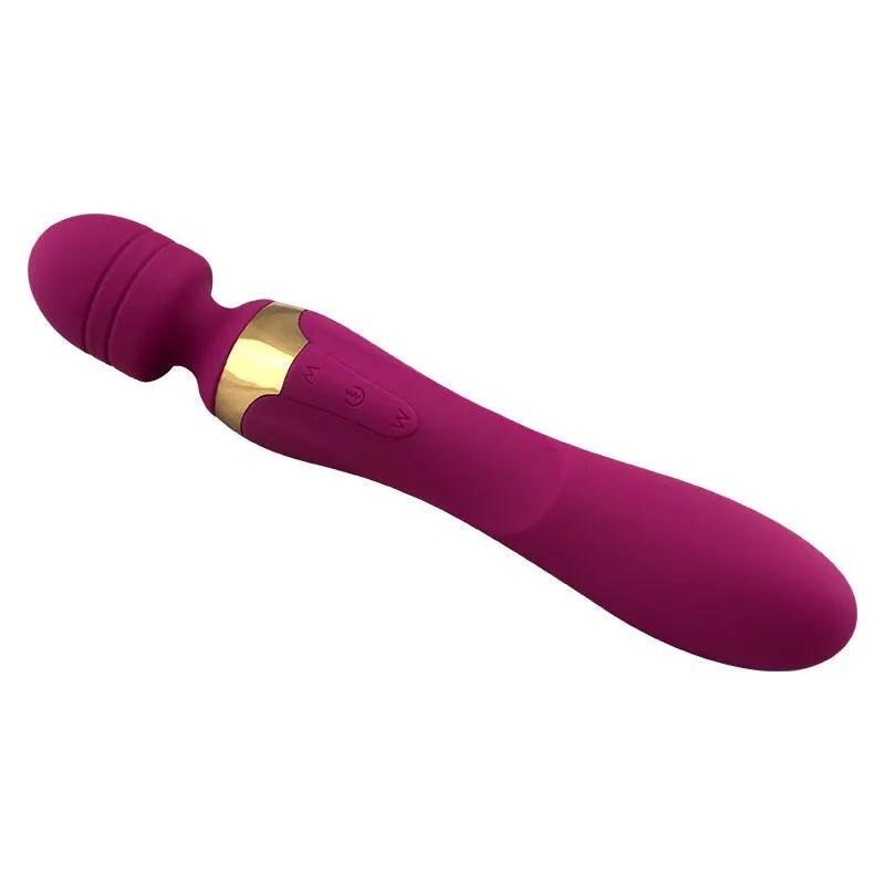 Female Adult Sex Products Double-Headed Vibrating Massage Stick Av Stick Erotic Tease G-Spot Stimulation by Oz-Direct.com