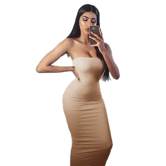 Strapless Long Elegant Dress by Oz-Direct.com