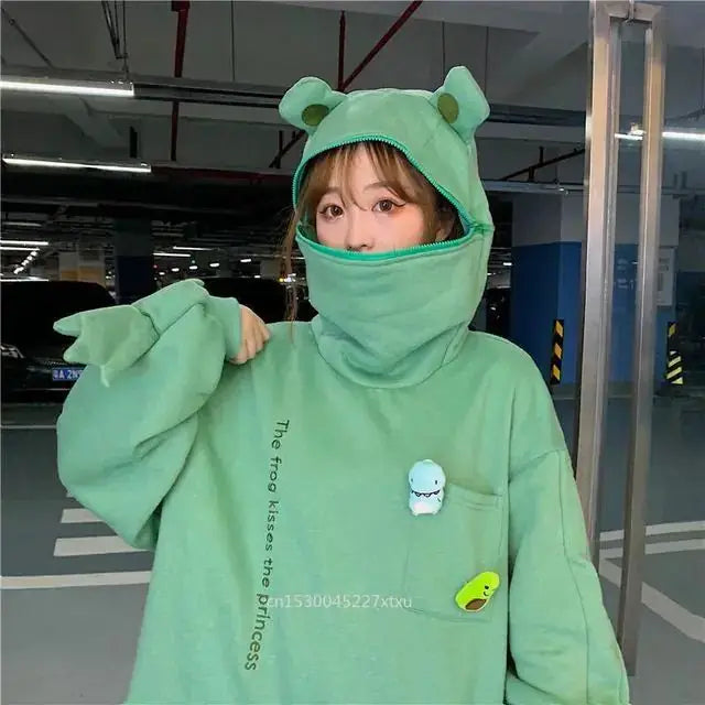 Unisex Frog Zipper Hoodie by Oz-Direct.com