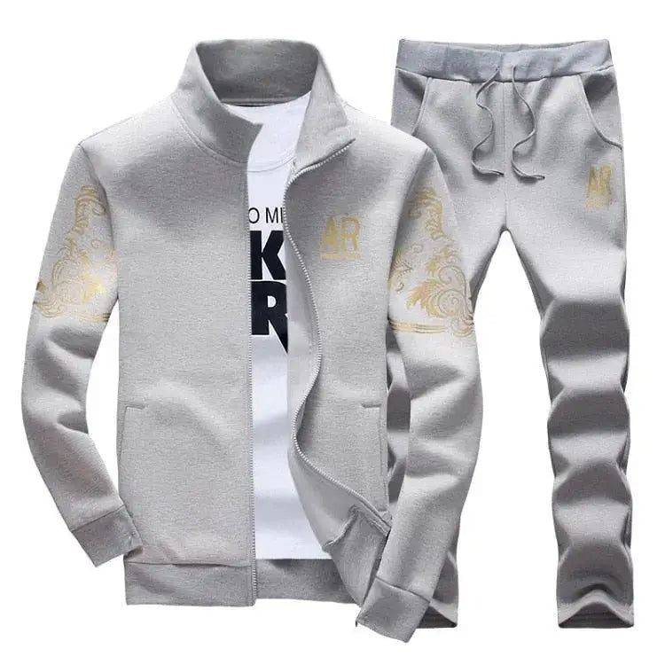 Men's Zipper Sweat Suit Set by Oz-Direct.com