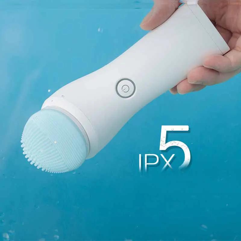 New Electric Face Wash Brush Silicone Face Pore Cleaning Artifact Portable Ultrasonic Cleansing Brush Face Wash Instrument by Oz-Direct.com
