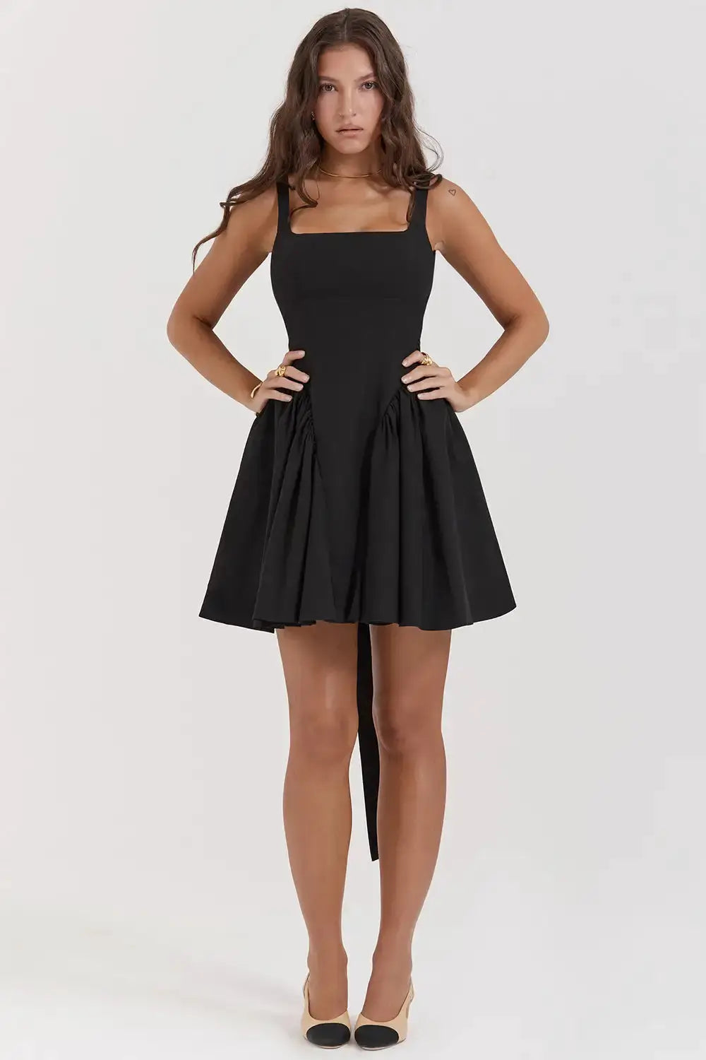 Backless Tie Dye A-line Dress by Oz-Direct.com