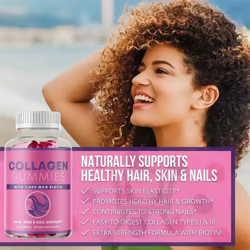Collagen Gummy Bears – Strawberry Flavour Beauty Supplement by Oz-Direct.com
