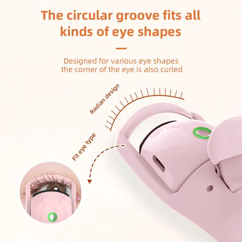 Electric eyelash curler three temperature rechargeable eyelash curler portable compact heating eyelash curler by Oz-Direct.com