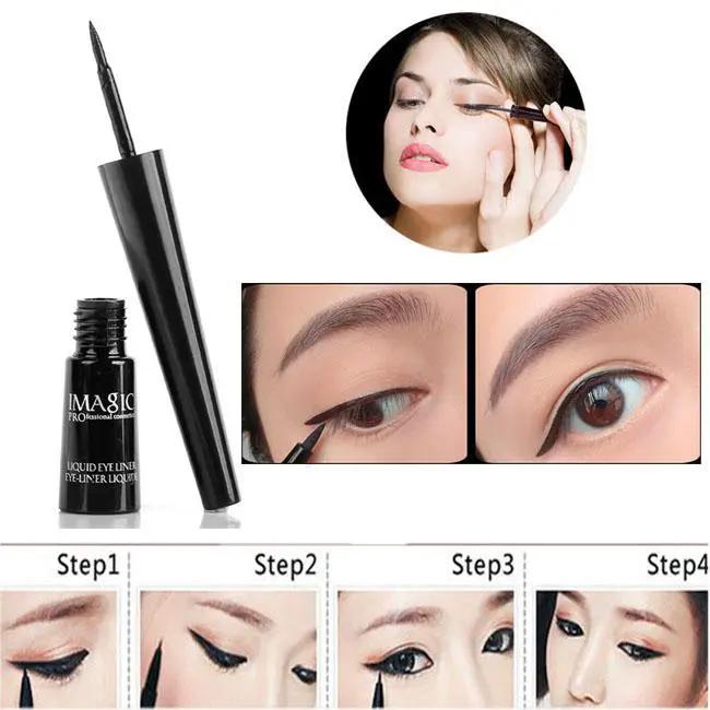 IMAGIC 1PCS Pro Eyeliner Waterproof Liquid Type Makeup Eye Liner Nature Long Lasting by Oz-Direct.com