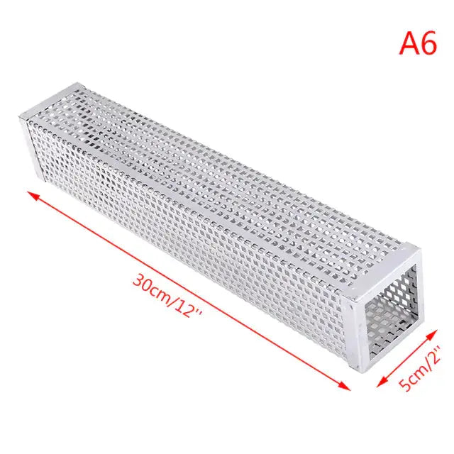 BBQ Stainless Steel Perforated Mesh Smoker Tube by Oz-Direct.com
