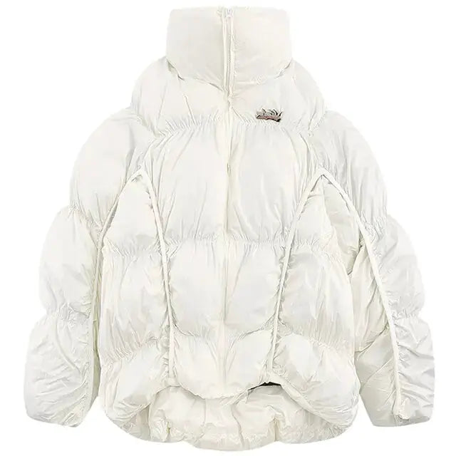 Women's Oversized Puffer Jacket – Glossy Bubble Down Coat by Oz-Direct.com