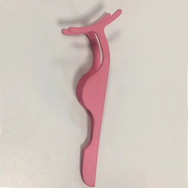 False Eyelash Tweezers Fake Eye Lash Applicator Eyelash Extension Curler Nipper Auxiliary Clip Clamp Makeup Forceps Tools by Oz-Direct.com