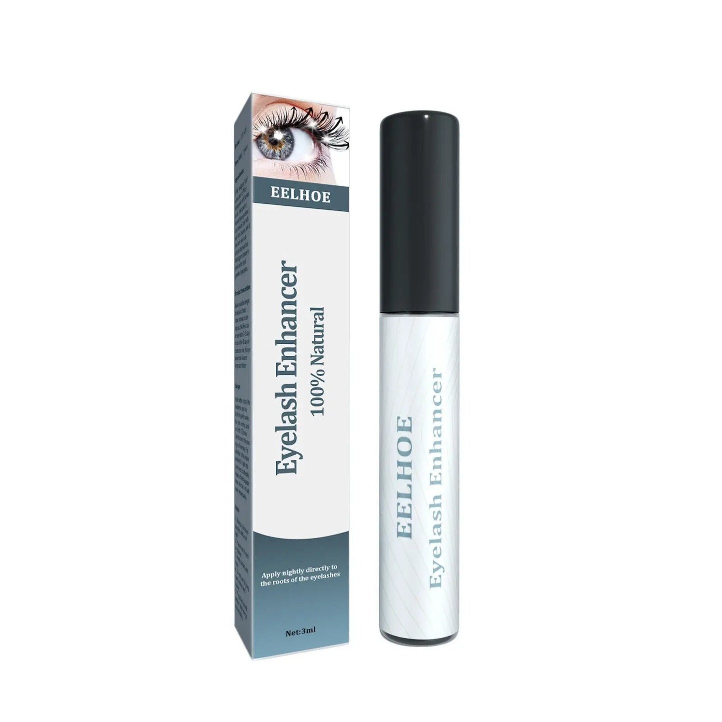 EELHOE Mascara Black Curling Eyelash Eyebrow Natural Beauty Mascara Moisturizing Traceless Long Lascara by Oz-Direct.com