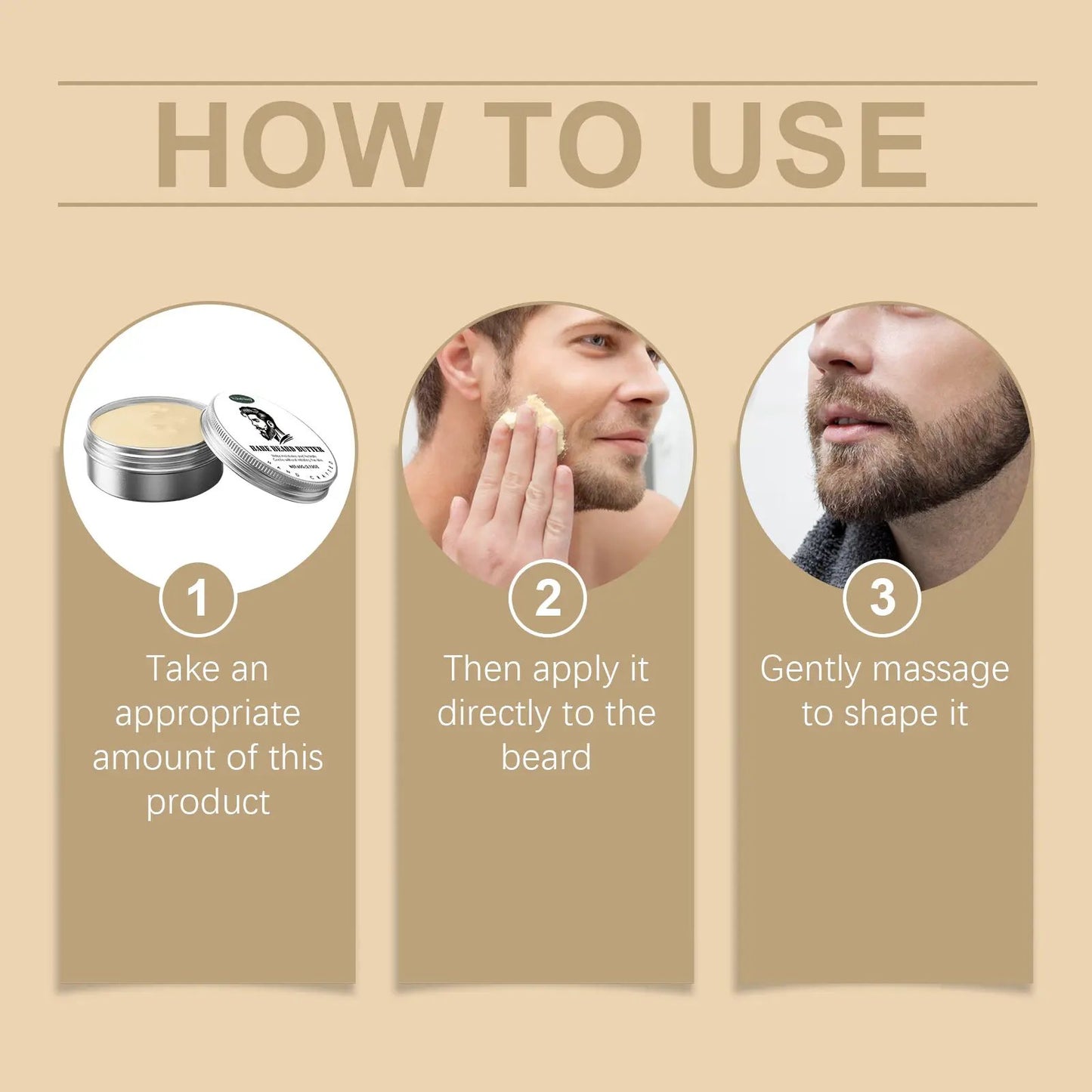 Woodsleep Men's Beard Care Wax, Soft, Set And Nourishing Care Care, Moisturizing, Gentle And Comfortable Beard by Oz-Direct.com