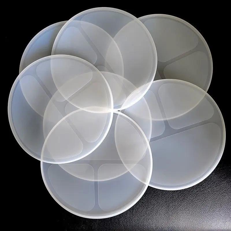 Children's Silicone Dinner Plate Infant Feeding Tableware Set Baby's Complementary Food Division Big Suction Cup Smiling Face Silicone Dinner Plate by Oz-Direct.com