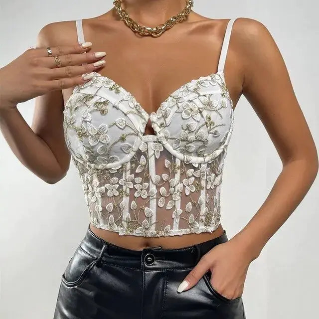 Women's Velvet Fashion Sexy Corset Top by Oz-Direct.com