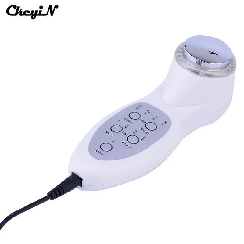 Portable Anti-aging 7 Colors LED Light Photon Rejuvenation Deep Cleaning Electric Facial Spa Ultrasonic Face Skin Care Massager by Oz-Direct.com