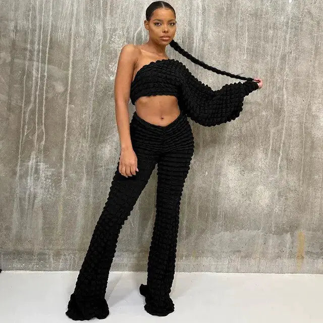Textured Two Piece Set by Oz-Direct.com