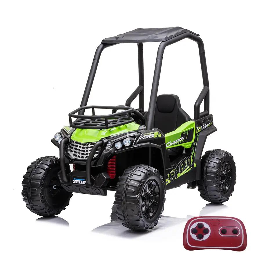 Green 24V Electric Kid Ride On Car with Remote Control JS370 UTV Ride on Cars for Kids by Oz-Direct.com