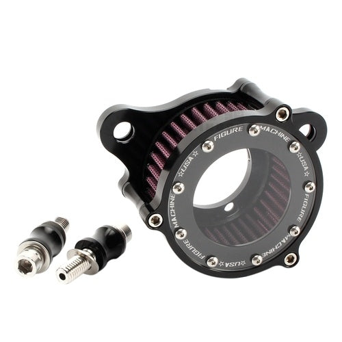 Motorcycle Accessories Modified CNC Aluminum Glass Transparent Classic Retro Air Filter