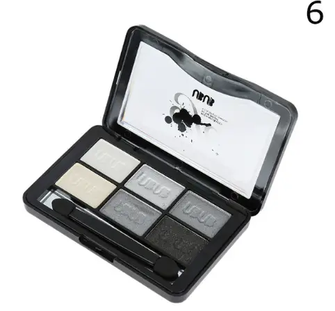 UBUB 6 Colors Roast Eye Shadow Powder Makeup Palette in Shimmer Metallic Glitter Cream Eyeshadow Palette by Oz-Direct.com