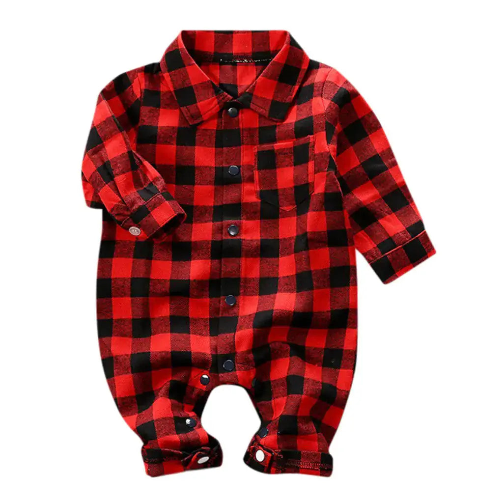 Baby Plaid Onesie Jumpsuit by Oz-Direct.com