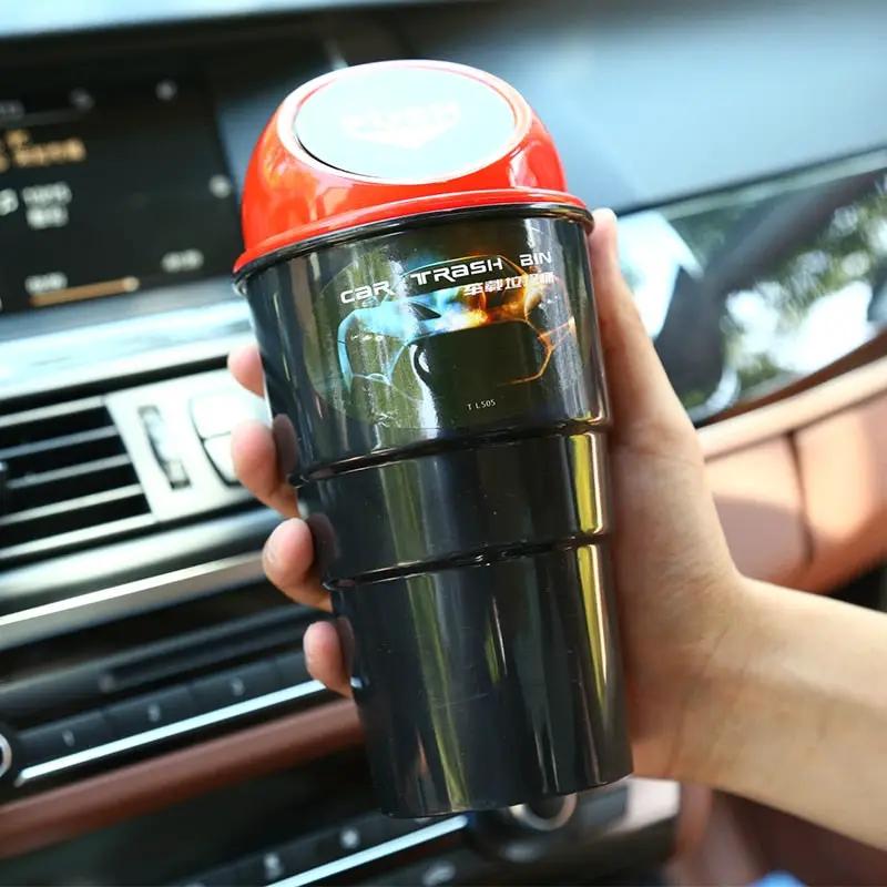 Car Trash Garbage Durable Car Auto Garbage Trash Can Automotive Waste Storage Mini Home Office Auto Car Vehicle Garbage Can by Oz-Direct.com