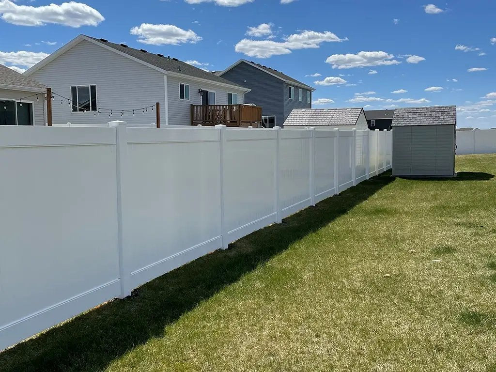 Privacy Fence Panels 6ft.H x 6ft.W WHITE Vinyl Full set of 2 Pcs by Oz-Direct.com