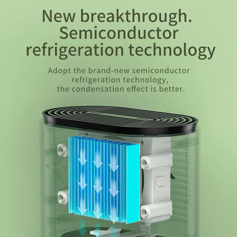 Dehumidifier Household Dehumidifier Small Bathroom Dehumidifier Drying Bedroom Mini Dehumidifier Indoor Moisture-Proof by Oz-Direct.com