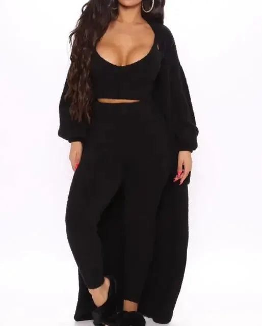 Fleece Loungewear 3-Piece Set by Oz-Direct.com