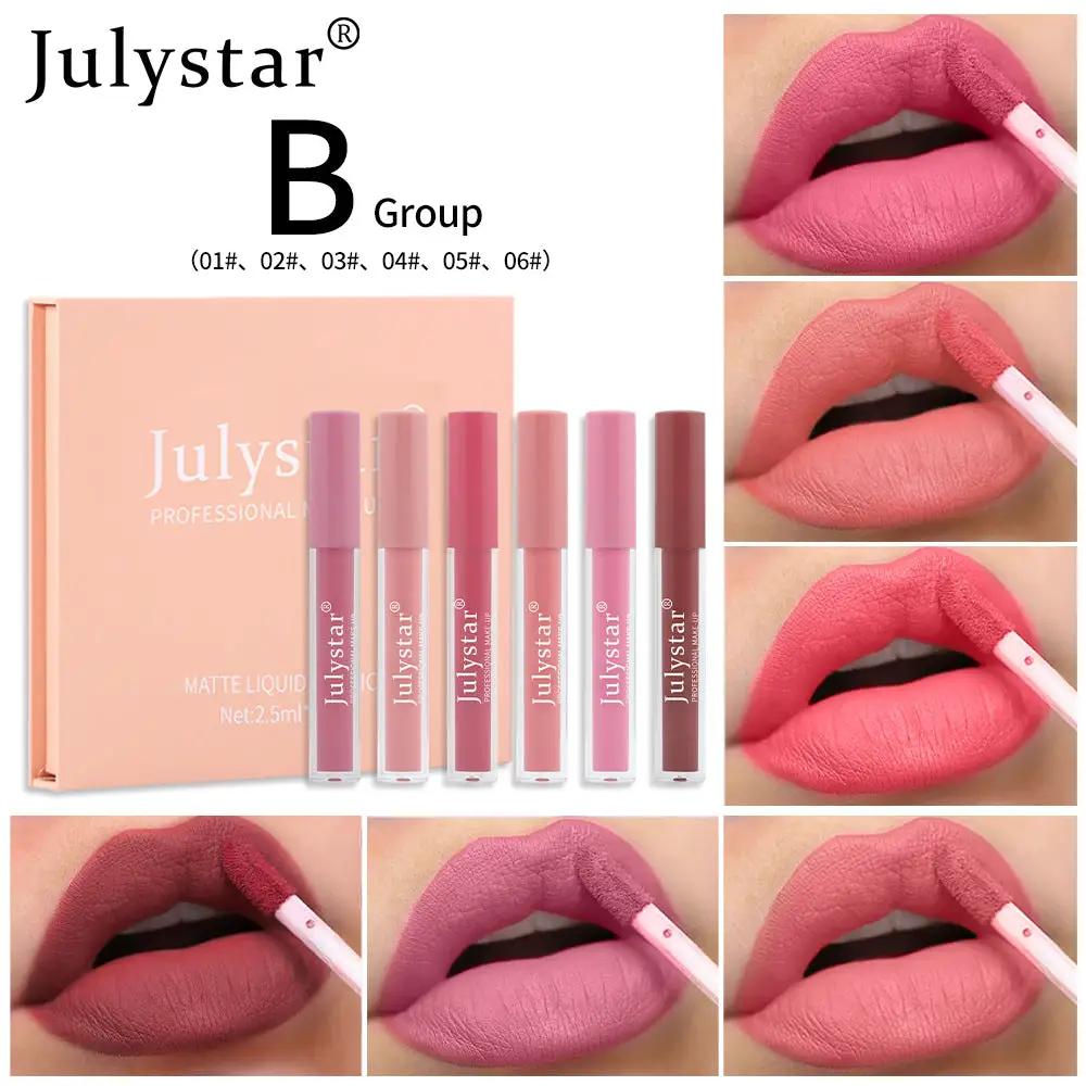 Lip And Cheek High Value Makeup Non-Flaking And Non-Sticky Cup Watery Mirror Enzyme Lip Glaze Set by Oz-Direct.com