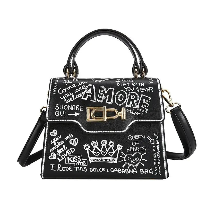 Leather Mini Chain Graffiti Bags by Oz-Direct.com