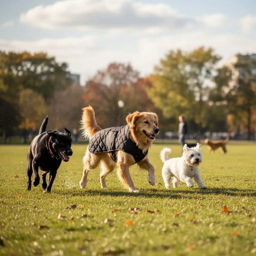 Heated Pet Clothing - New Fashion Warm Dog Cotton Jacket with Short Rabbit Fur by Oz-Direct.com