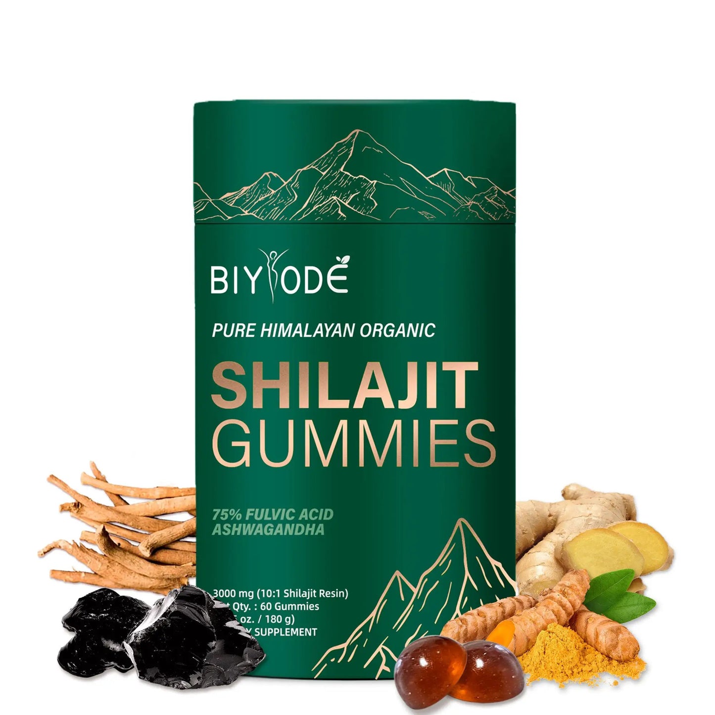 Shilajit Gummies 60 Pieces Fuli Sour Gummies by Oz-Direct.com