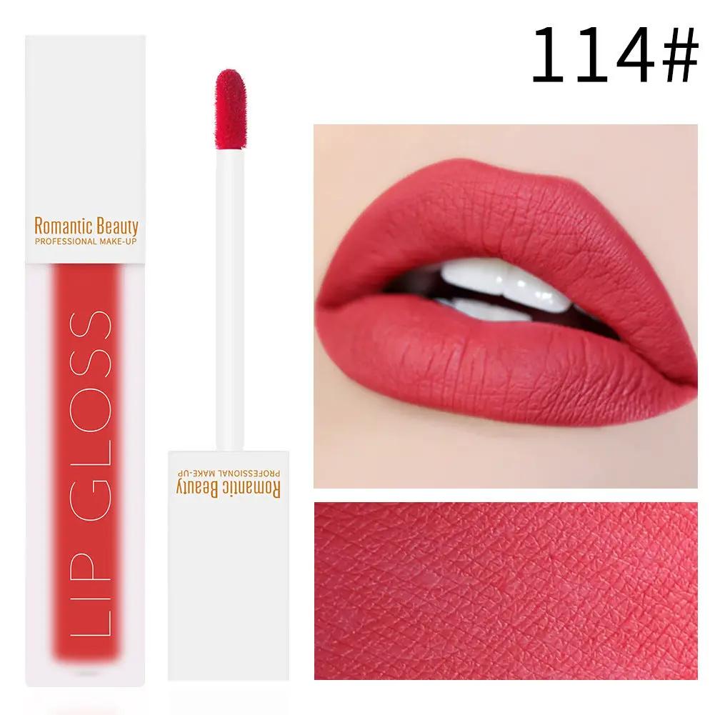 Romantic Beauty Velvet Matte Lip Glaze Non-Stick Lip Gloss by Oz-Direct.com