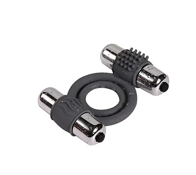 Men Power Double Head Vibration Delay Ring Silicone Massage Ring by Oz-Direct.com