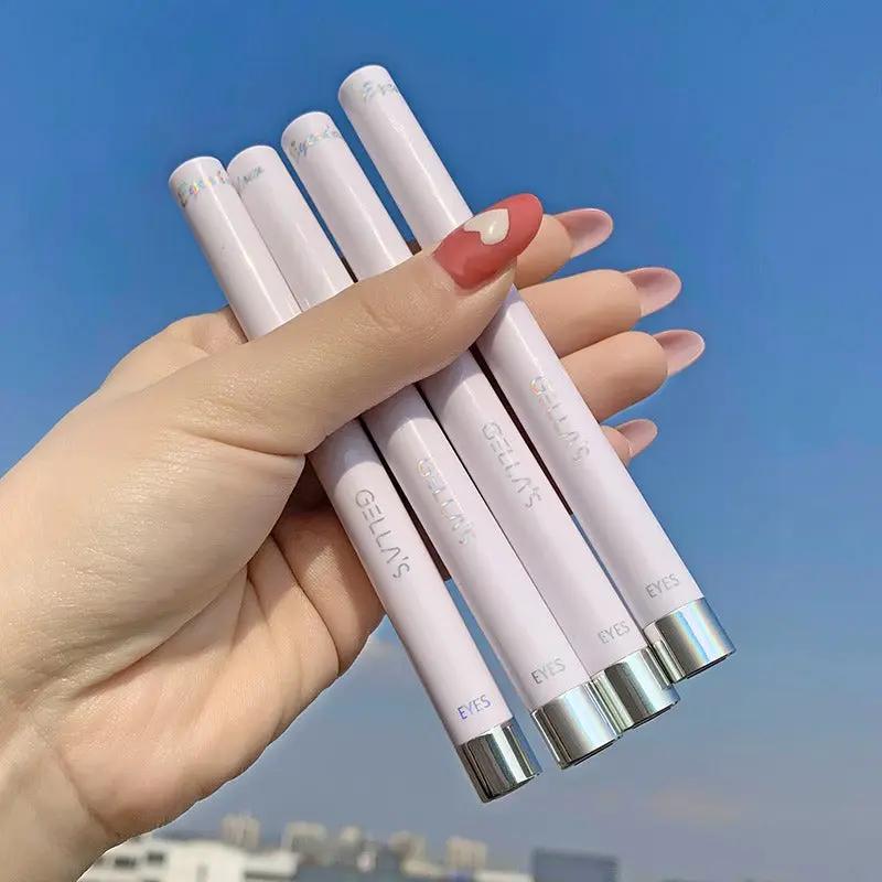 1Pcs Diamond Glitter Eyeshadow Liner Pencil Face Makeup Highlighter Long lasting Matte Pink Silkworm Champagne Gold Eyeliner Pen by Oz-Direct.com