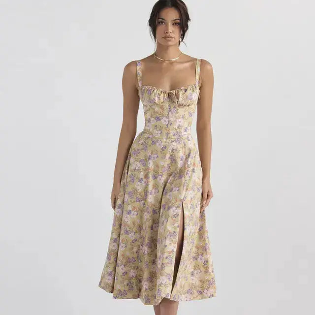 Summer Floral A-line Dress by Oz-Direct.com