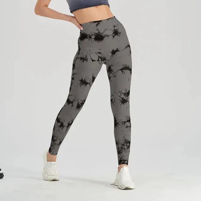 Seamless Tie Dye Leggings by Oz-Direct.com