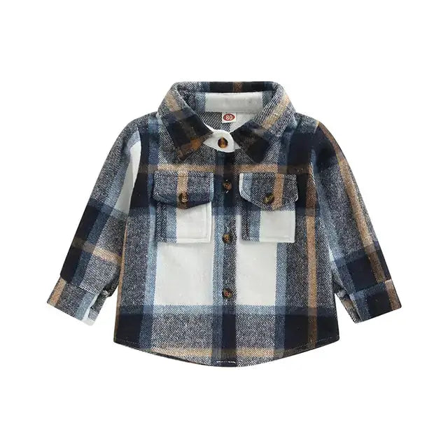 Toddler Plaid Patchwork Long Sleeve by Oz-Direct.com