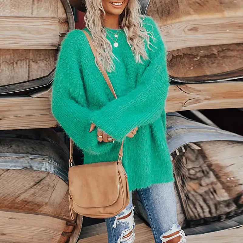 Woman Knitting Sweater by Oz-Direct.com
