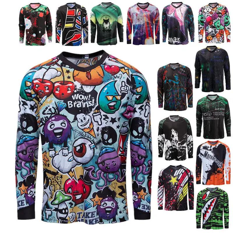 Long Sleeve Men's Jersey Motocross Shirt by Oz-Direct.com