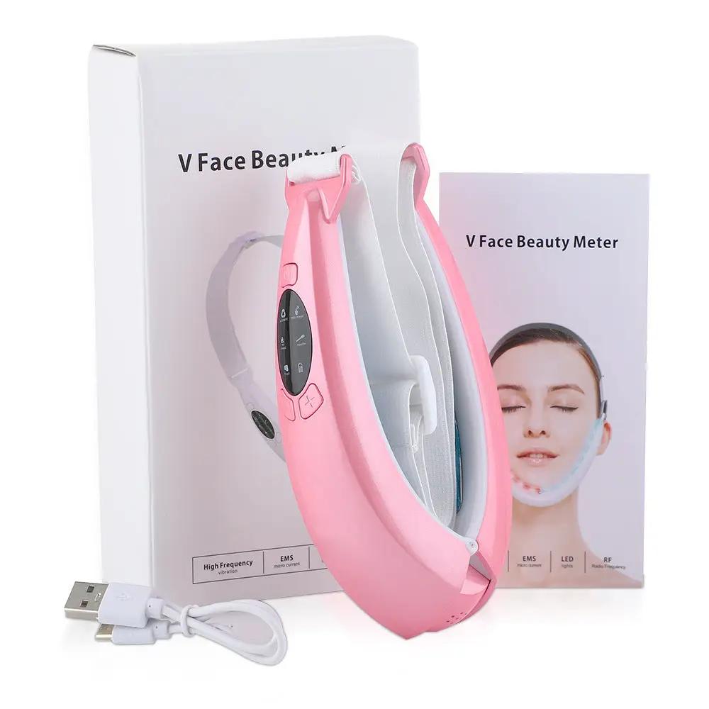 Micro Current Color Light V Face Instrument Tightening Beauty Instrument Hot Compress Lifting Face Slimming Instrument by Oz-Direct.com