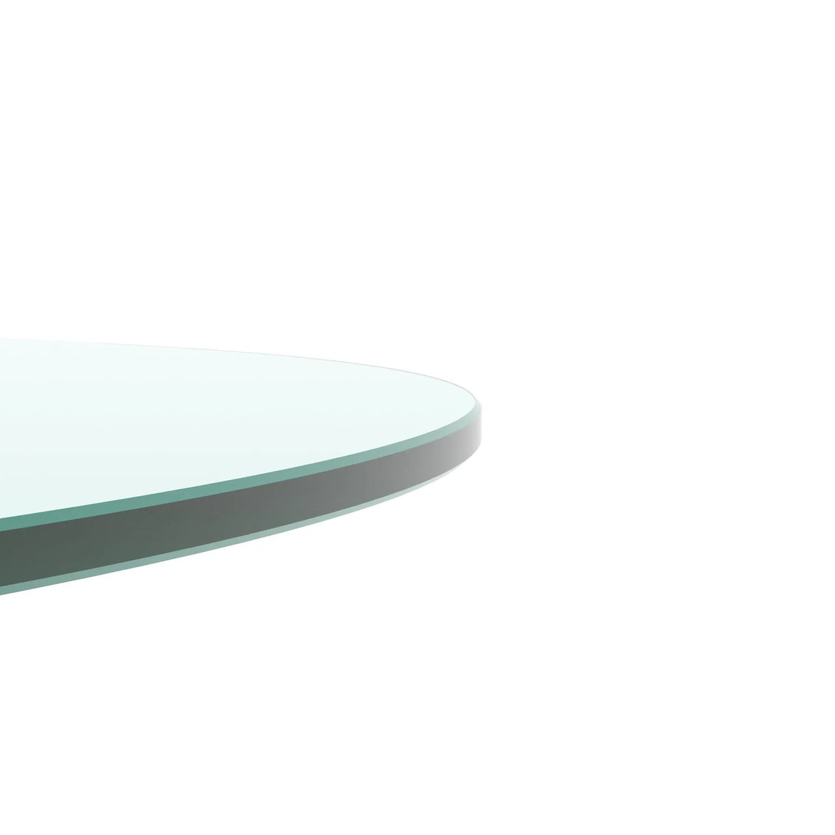 36" Inch Round Tempered Glass Table Top Clear Glass 1/4" Inch Thick Flat Polished Edge by Oz-Direct.com