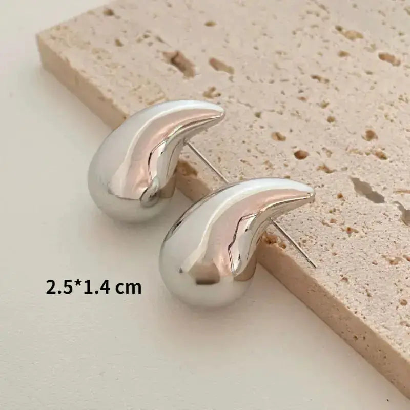 Chunky Dome Drop Earrings by Oz-Direct.com