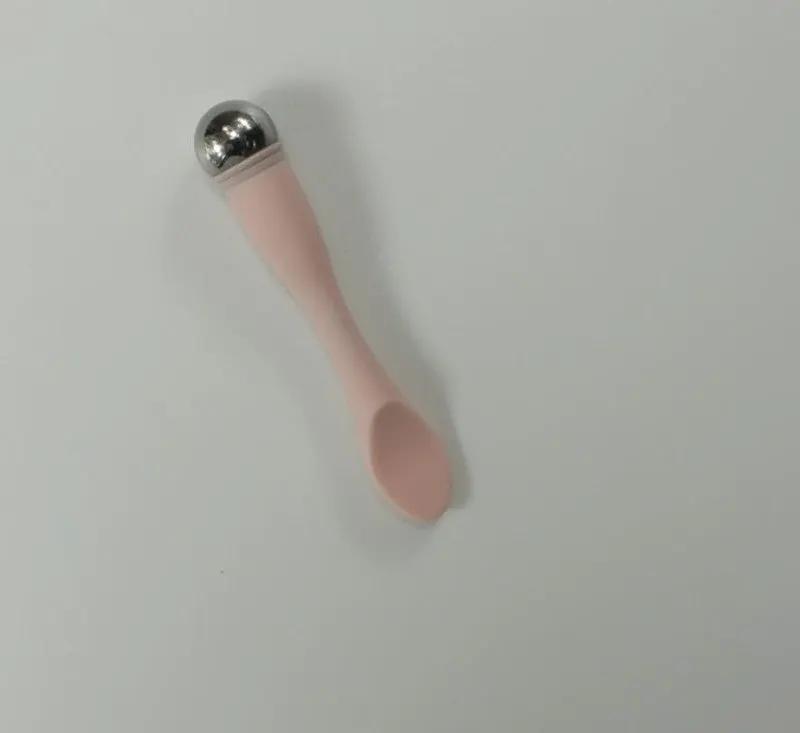 Jade Eye Cream Spoon Eye Essence Introduction Stick Silicone Handle Powder Crystal Jade Cream Cosmetic Spoon by Oz-Direct.com