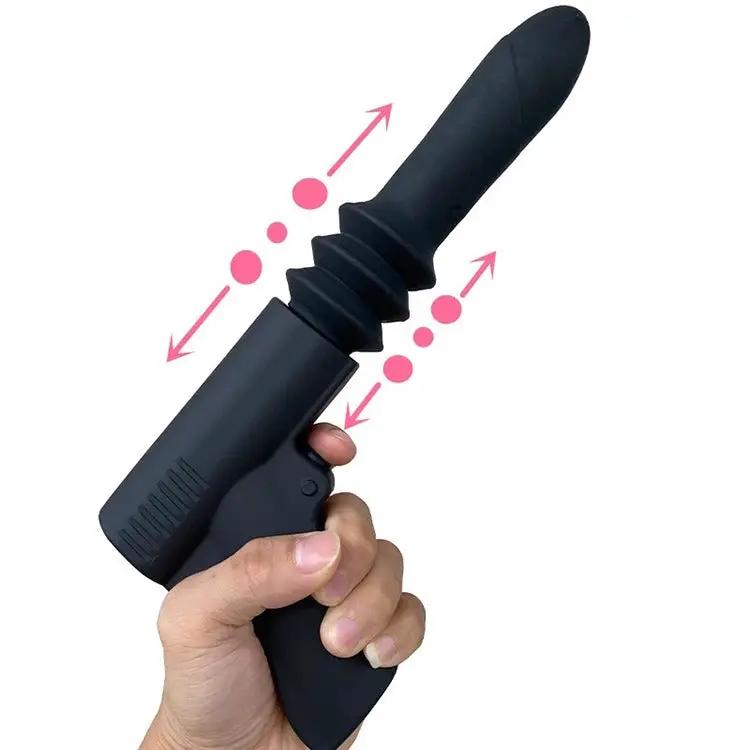 Simulation Phallus Pistol Automatic Retractable Gun Machine AV Massage Vibrator Masturbation Jumping Balls Erotic Supplies by Oz-Direct.com
