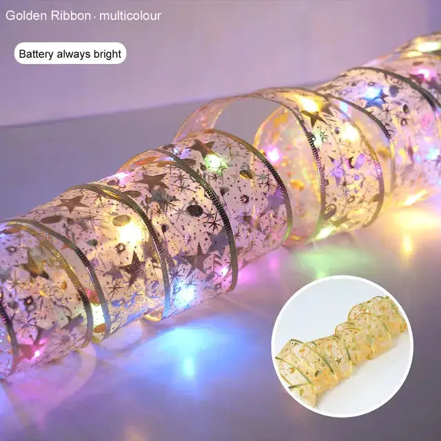Ribbon Home Bows Christmas Lights by Oz-Direct.com