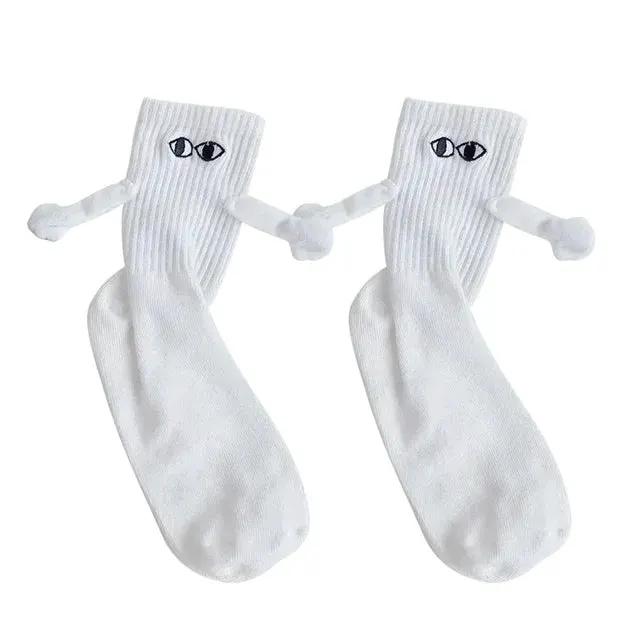 Magnetic Holding Hands Couple Socks by Oz-Direct.com