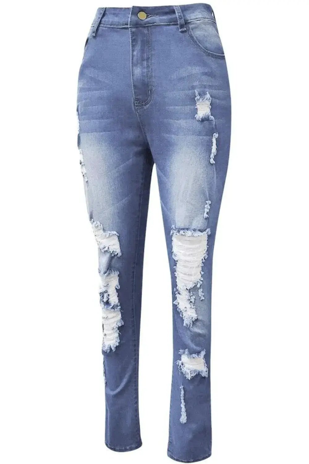 Full Size Distressed Skinny Jeans Plus Size by Oz-Direct.com