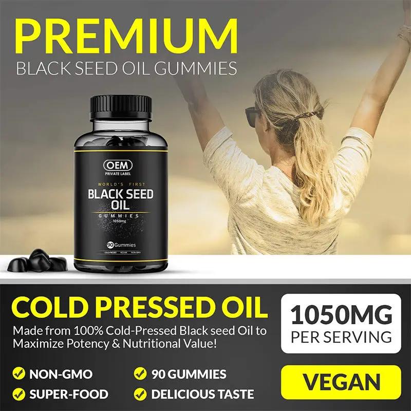 Black seed oil gummies hair gummies by Oz-Direct.com