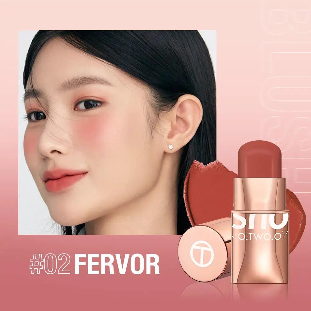 Vigorous and smooth powder blusher cream can improve the appearance and highlight the natural nude makeup powder blusher stick makeup SC049 by Oz-Direct.com