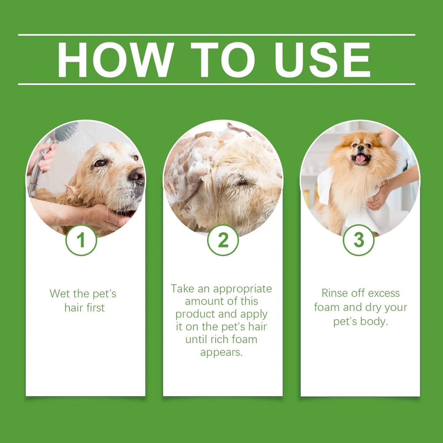 Pet Wash & Care 2-In-1 Dog & Cat Stay Fragrant Body Wash Pet Hair Cleaning Body Wash by Oz-Direct.com
