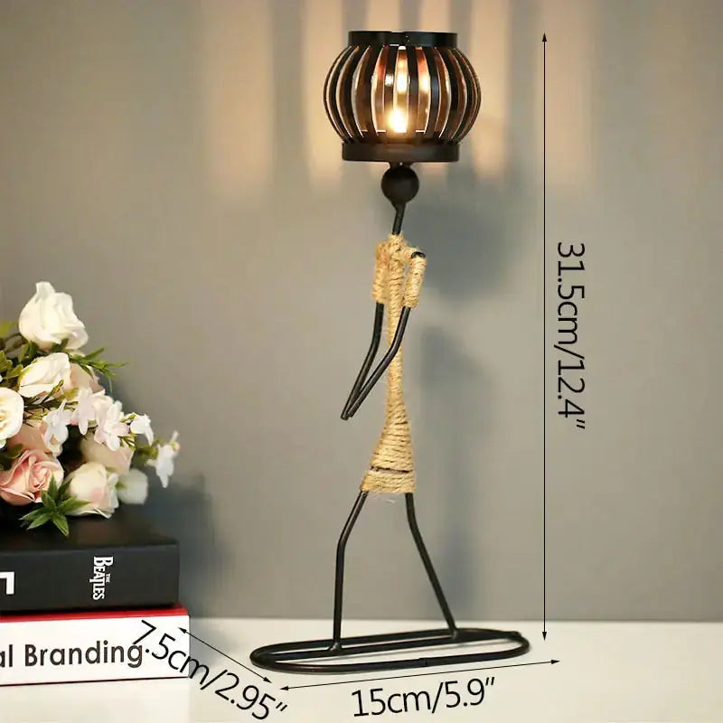 Nordic Metal Candlestick by Oz-Direct.com